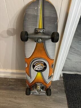 Vintage Mongoose Skateboard Complete Graphic Deck Wooden Old School 31" x 8"